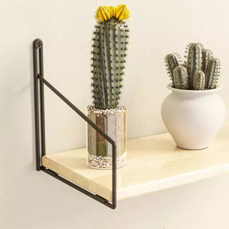 2-Piece Solid Wood Wall Shelf Set
