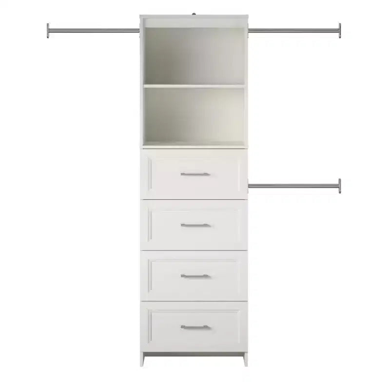 Nevaeh Ridge 4 Drawer Closet Storage, White