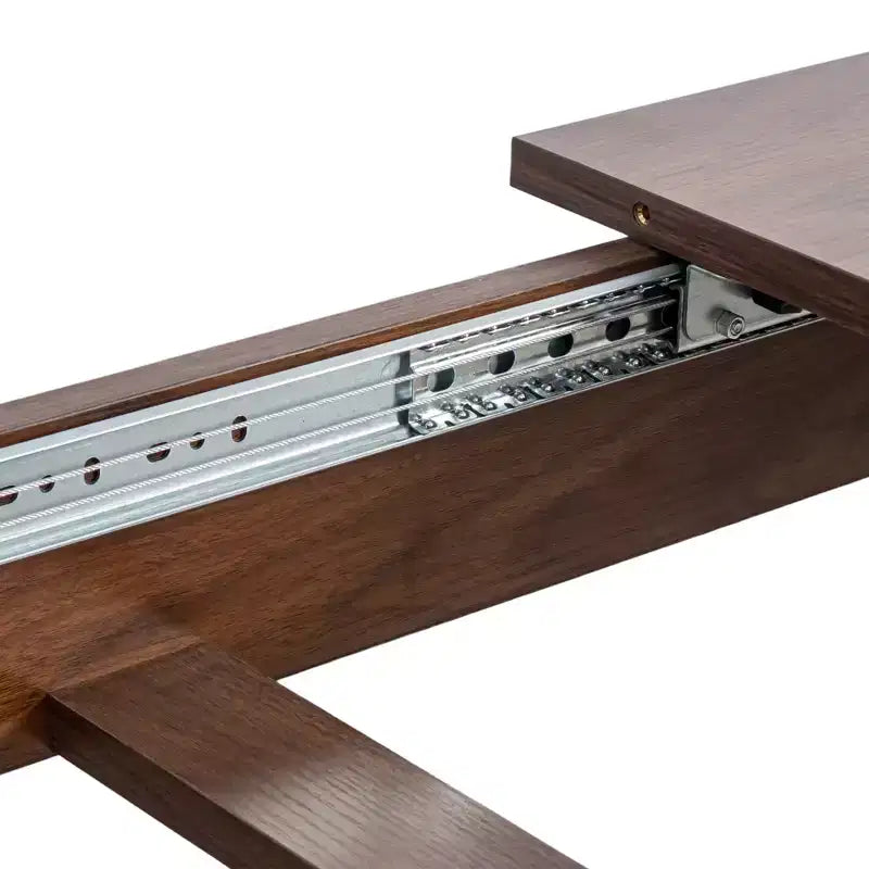 CLIHOME 106.3 Large Extendable Dining Table, MDF Kitchen Table