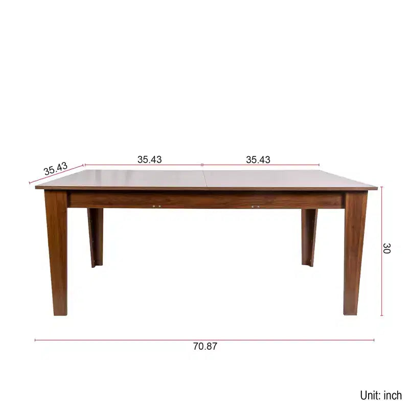 CLIHOME 106.3 Large Extendable Dining Table, MDF Kitchen Table