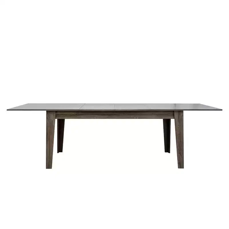 CLIHOME 106.3 Large Extendable Dining Table, MDF Kitchen Table