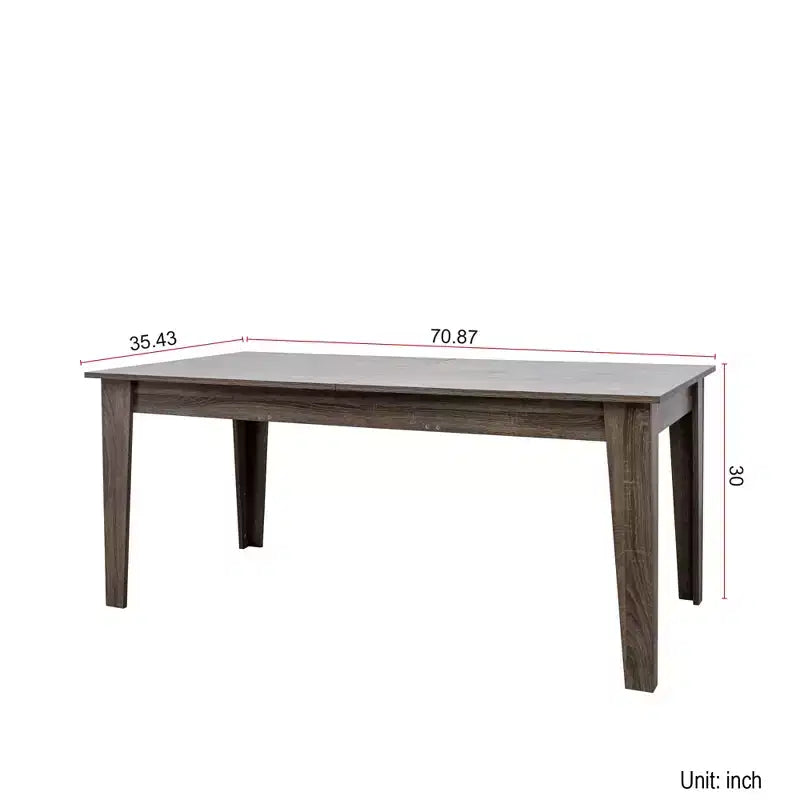 CLIHOME 106.3 Large Extendable Dining Table, MDF Kitchen Table