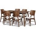 New Classic Furniture,Oscar Solid Wood Table And 6 Chairs In Brown