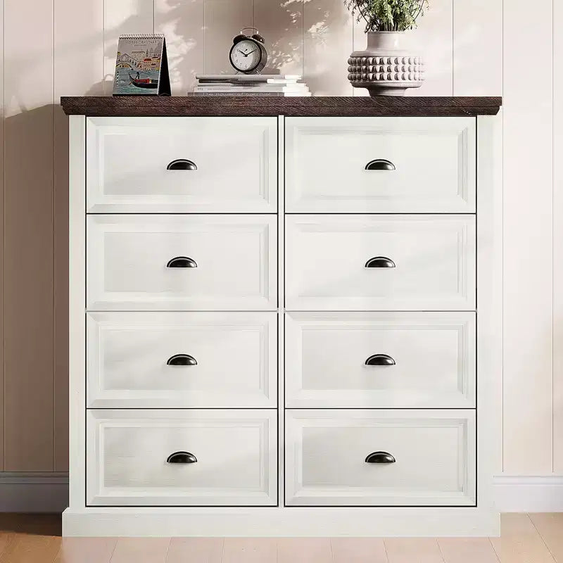 AMERLIFE Farmhouse Drawer Dresser with Storage Drawers