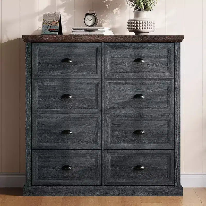 AMERLIFE Farmhouse Drawer Dresser with Storage Drawers