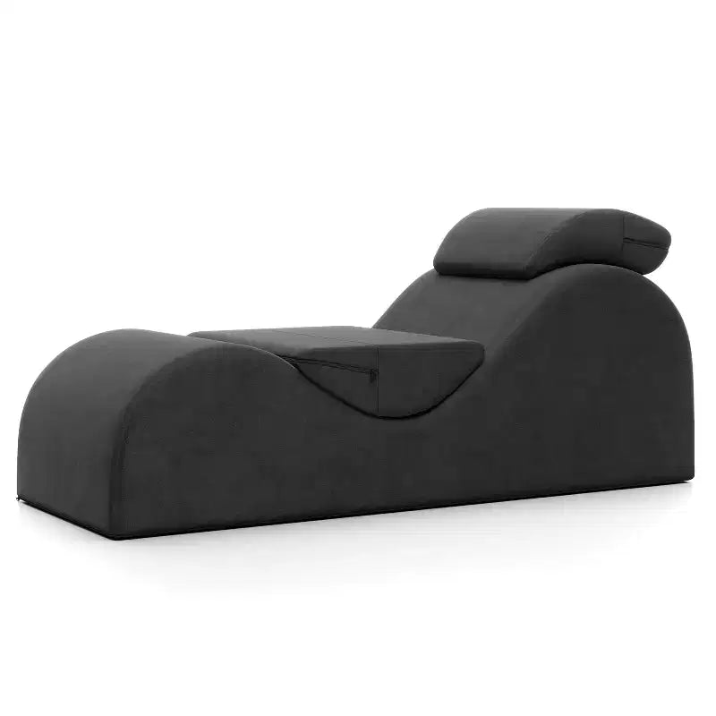 Avana Luvu Lounger - Chaise Lounge Chair for Yoga, Exercise, Massage - High Density Foam - Made in the USA - Light Grey