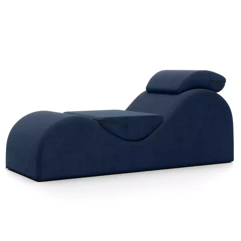 Avana Luvu Lounger - Chaise Lounge Chair for Yoga, Exercise, Massage - High Density Foam - Made in the USA - Light Grey