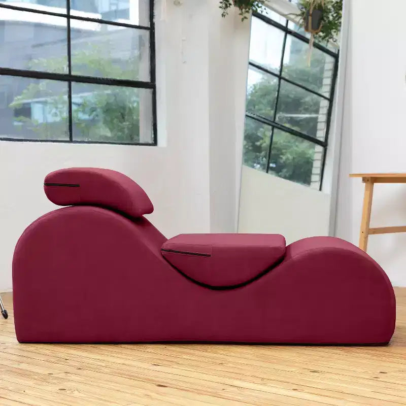 Avana Luvu Lounger - Chaise Lounge Chair for Yoga, Exercise, Massage - High Density Foam - Made in the USA - Light Grey