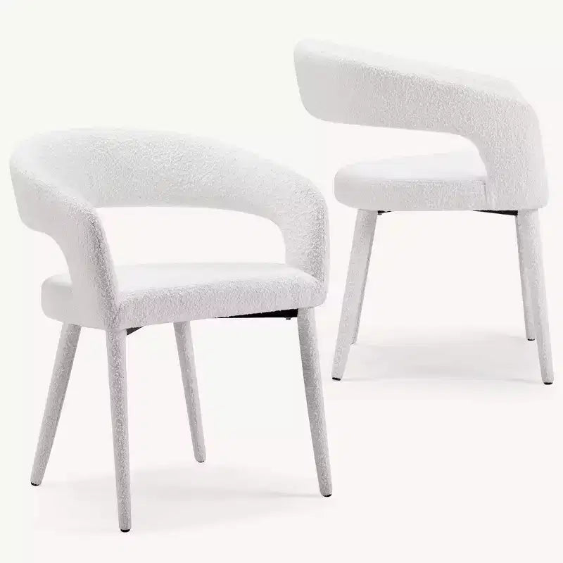 Set of 2 Dining Chair with Metal Legs for Dining Room, Living Room, or Home Office -Morden Fort