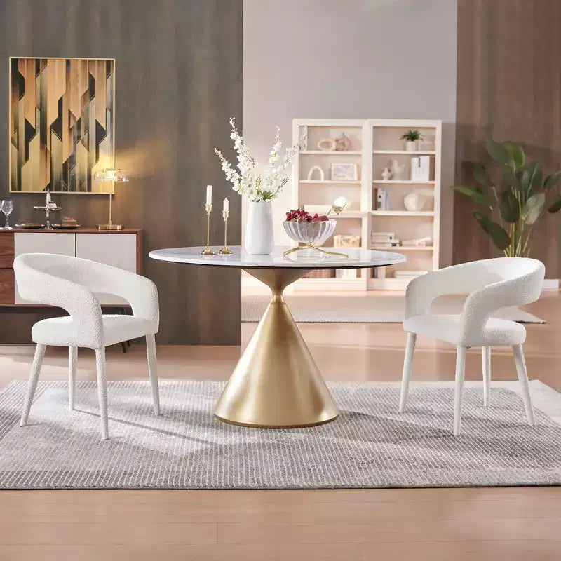 Set of 2 Dining Chair with Metal Legs for Dining Room, Living Room, or Home Office -Morden Fort