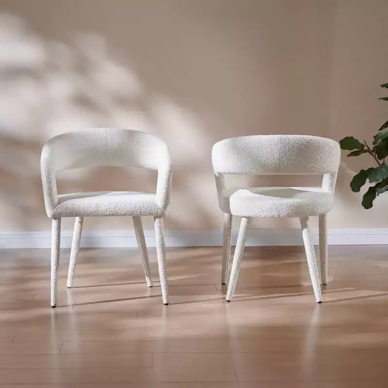 Set of 2 Dining Chair with Metal Legs for Dining Room, Living Room, or Home Office -Morden Fort