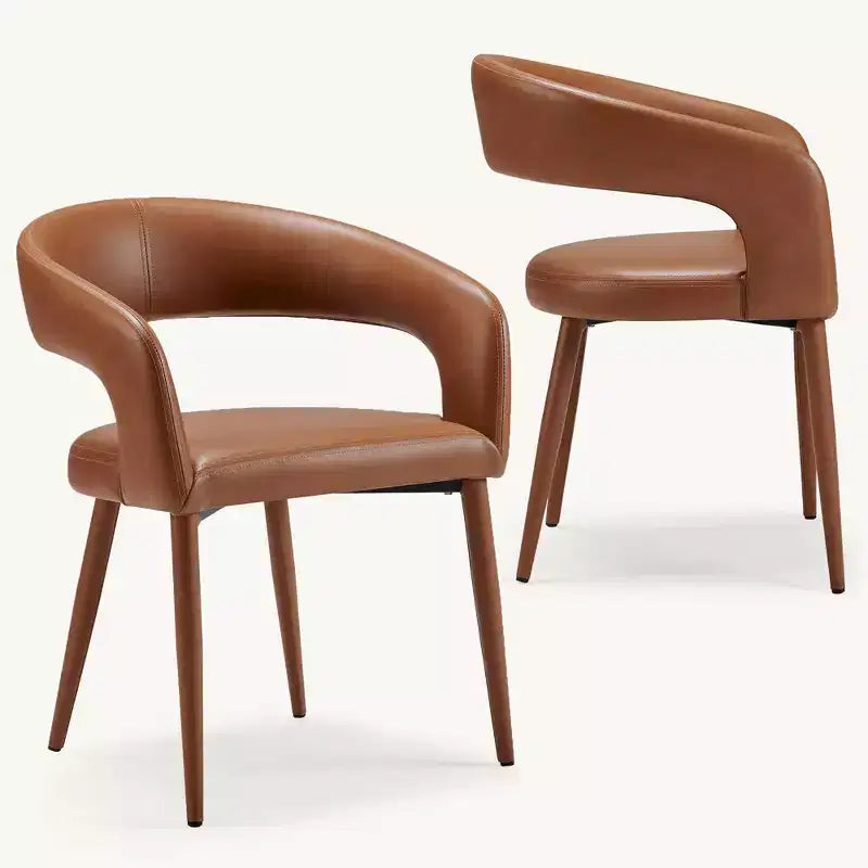 Set of 2 Dining Chair with Metal Legs for Dining Room, Living Room, or Home Office -Morden Fort