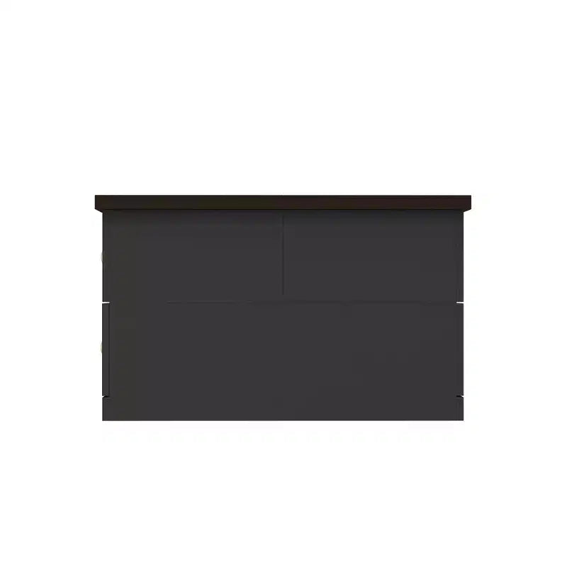 Famapy Stylish and Functional Coffee Table - Dark Grey Body with Brown Countertop, Ideal for Modern Living Rooms