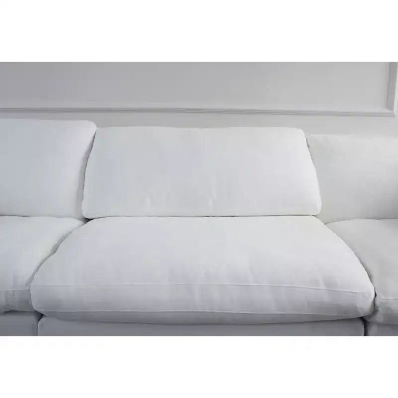 1 Piece Antique White Down Filling Sofa Middle Seater