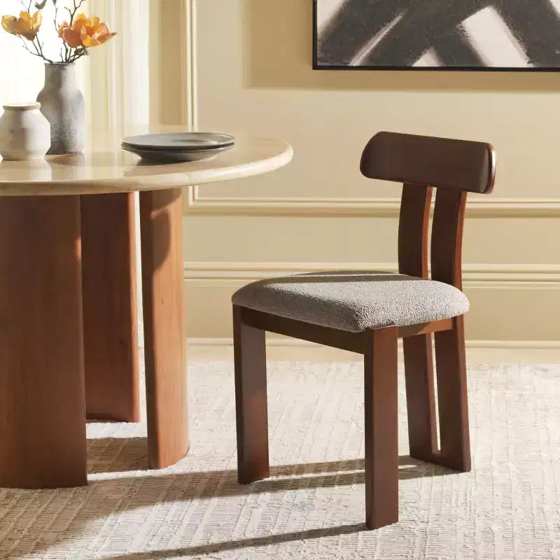 Cayde Boucle Seat Dining Chair - DCH8806 - Safavieh