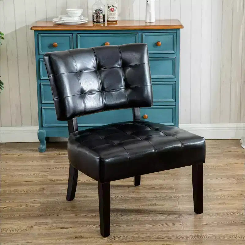 Okak Modern Accent Chair, Movile Boucle Tufted Accent Chair with Oversized Seating for Living Room Bedroom Apartment