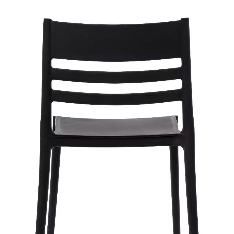Flash Furniture Bridgeport Set of 2 Indoor-Outdoor Stacking Patio Chair with Slatted Backrest, Commercial All-Weather Resin Chair