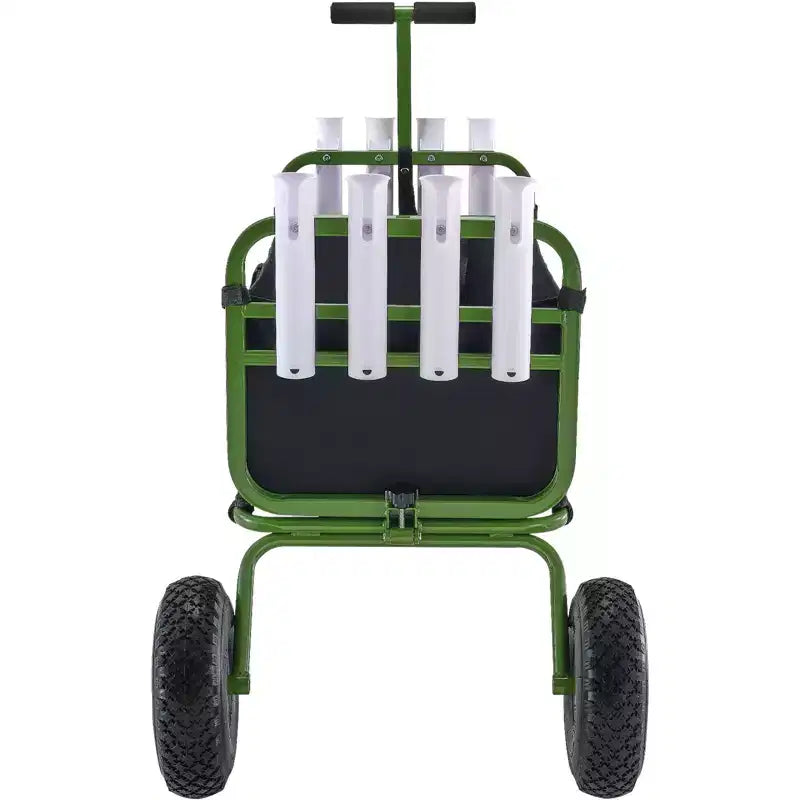 VEVOR Beach Fishing Cart, 300 lbs Load Capacity, Foldable Fish and Marine Cart with Four 11 Big Wheels Rubber Balloon Tires
