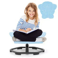 Costway Kids Sensory Swivel Chair with Non-Slip Metal Base for Autistic Kids Indoor Outdoor Blue/Red Elephant