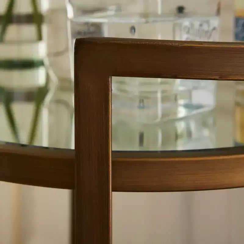 Gardner Small Space Bar Table - Gold - SEI