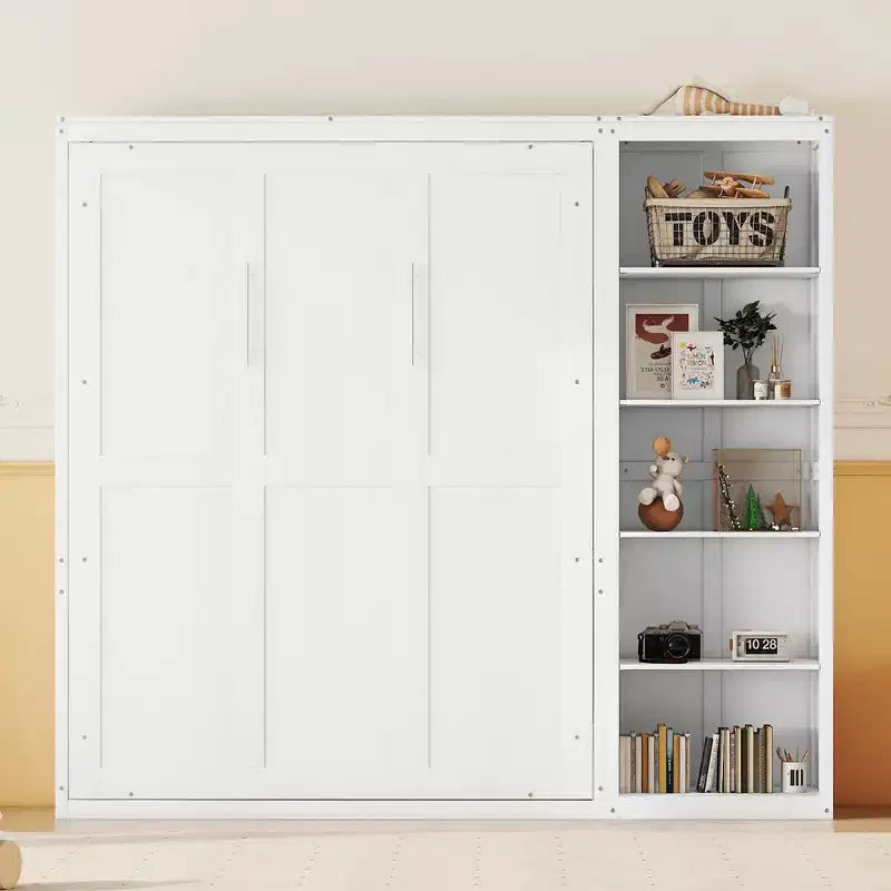 Whisen Murphy Bed Wall Bed with Shelves