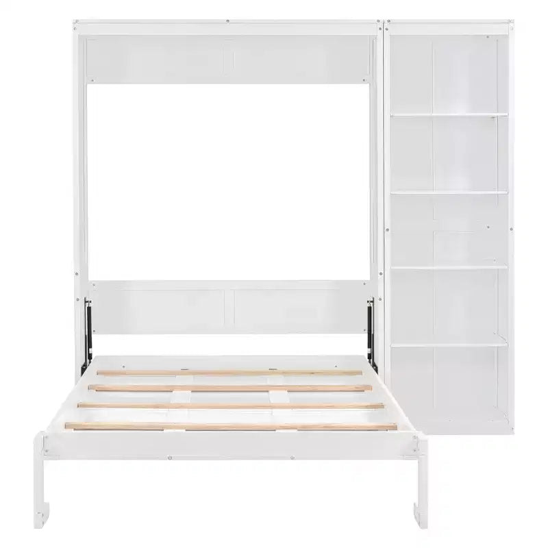 Whisen Murphy Bed Wall Bed with Shelves