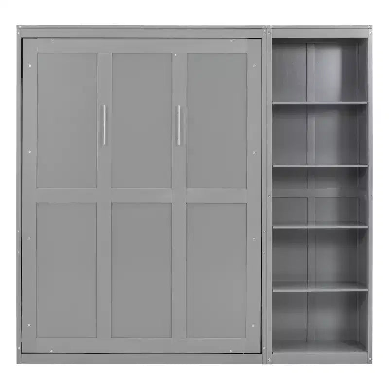 Whisen Murphy Bed Wall Bed with Shelves