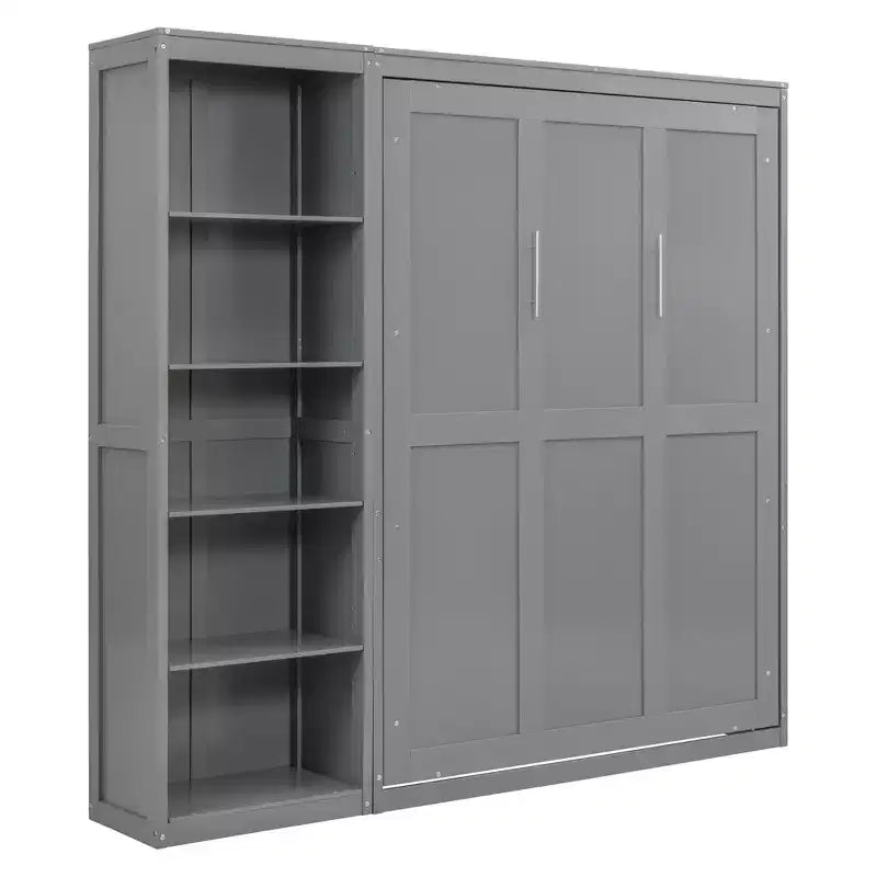 Whisen Murphy Bed Wall Bed with Shelves
