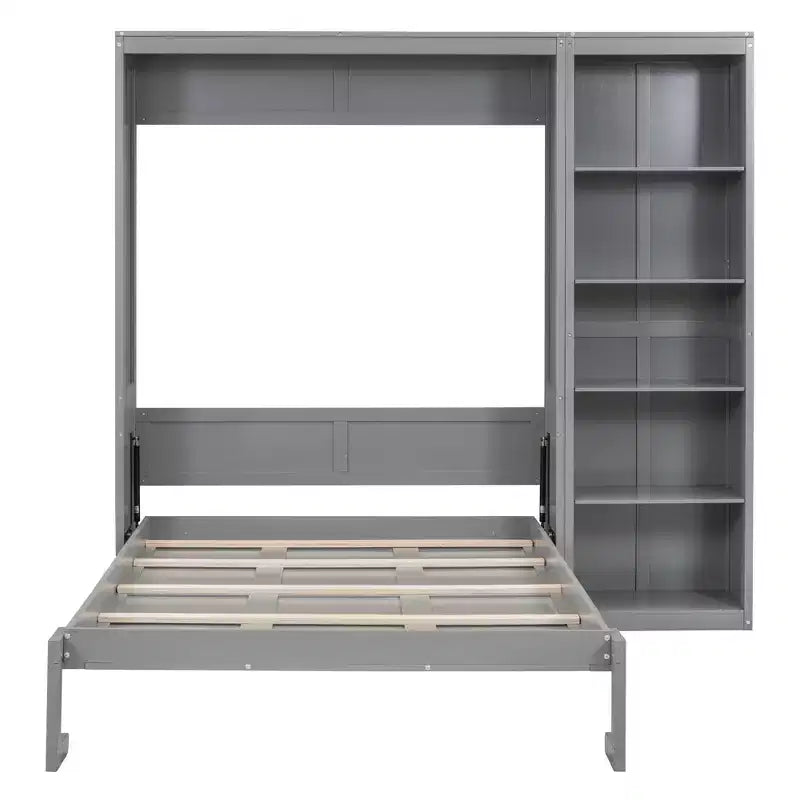 Whisen Murphy Bed Wall Bed with Shelves