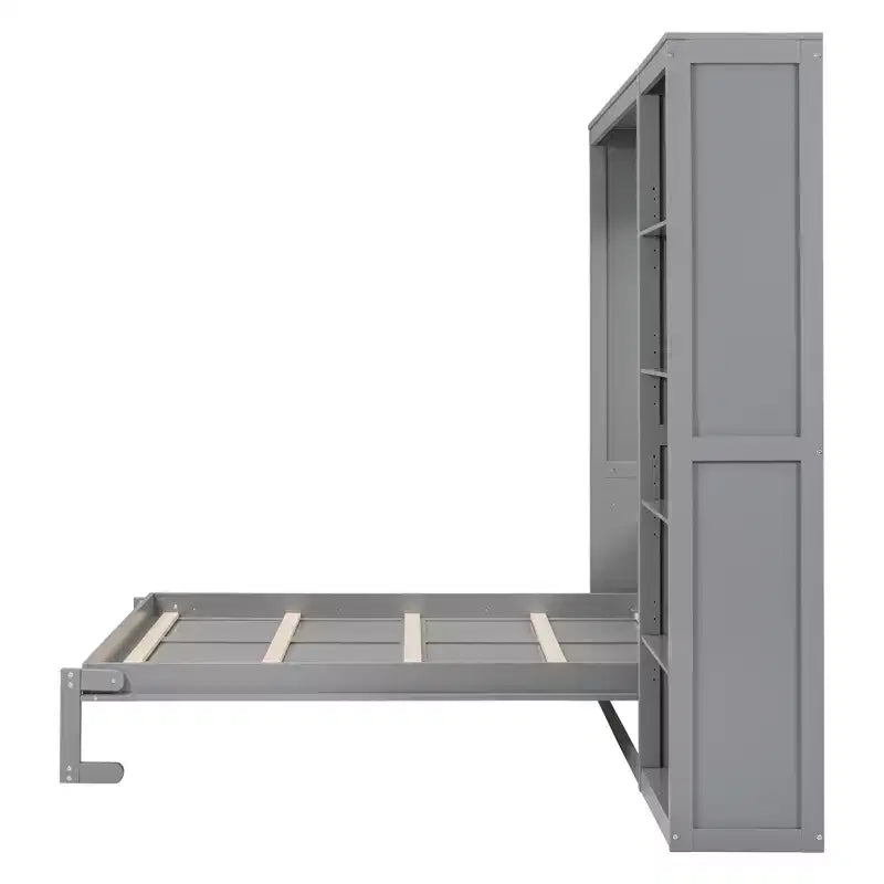 Whisen Murphy Bed Wall Bed with Shelves