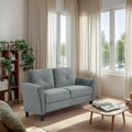 MAYEERTY Two Seaters Comfortable Sofa Velvet for Living Room Bedroom Small Space Gray