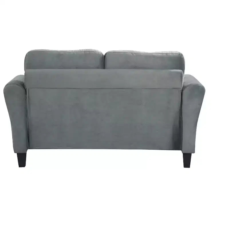 MAYEERTY Two Seaters Comfortable Sofa Velvet for Living Room Bedroom Small Space Gray