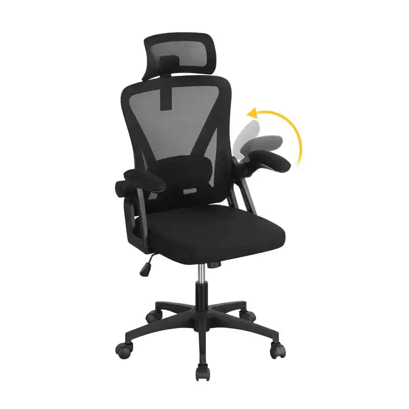 Costway Ergonomic Mesh Office Chair w/ Adjustable Lumbar Support & Headrest Black