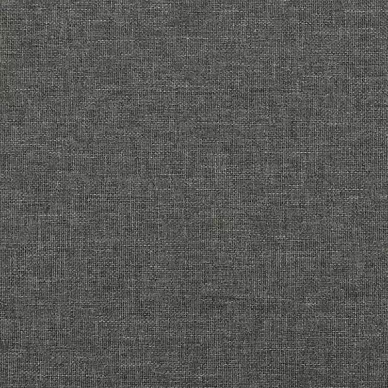Bed Frame Dark Grey Polyester, Plywood, Engineered Wood Full
