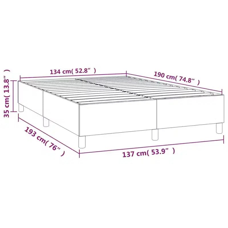Bed Frame Light gray