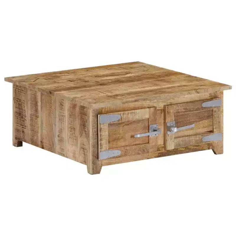 vidaXL Coffee Table Natural Mango Wood Solid Mango Wood Compact