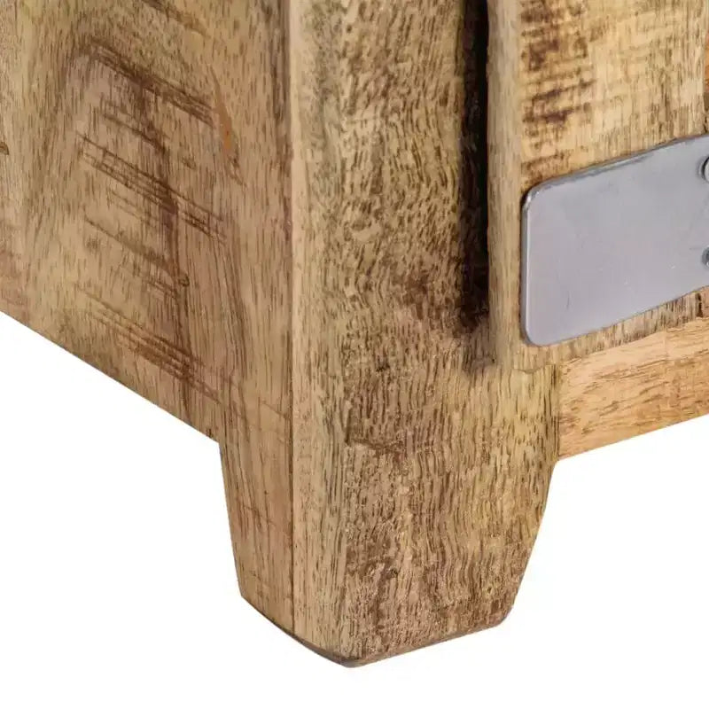 vidaXL Coffee Table Natural Mango Wood Solid Mango Wood Compact