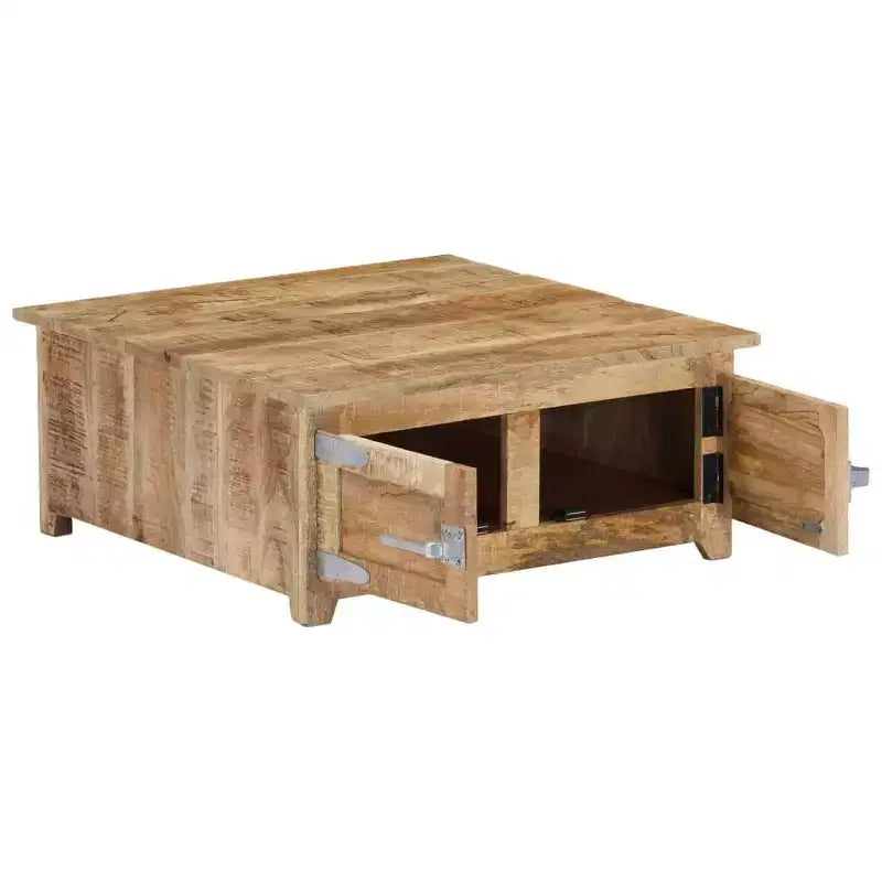 vidaXL Coffee Table Natural Mango Wood Solid Mango Wood Compact
