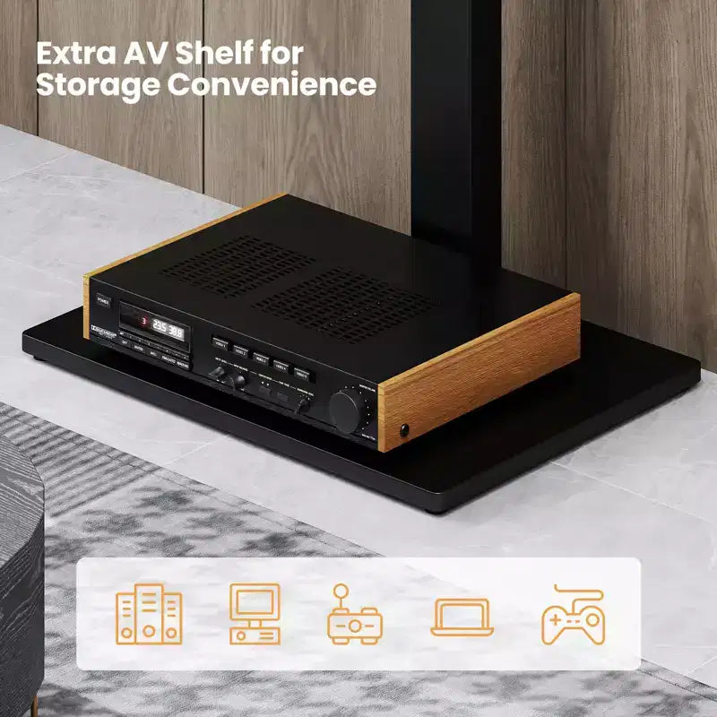 Costway Floor TV Stand Universal TV Stand for 32-70 Inch TVs up to 110 lbs Mount Stand