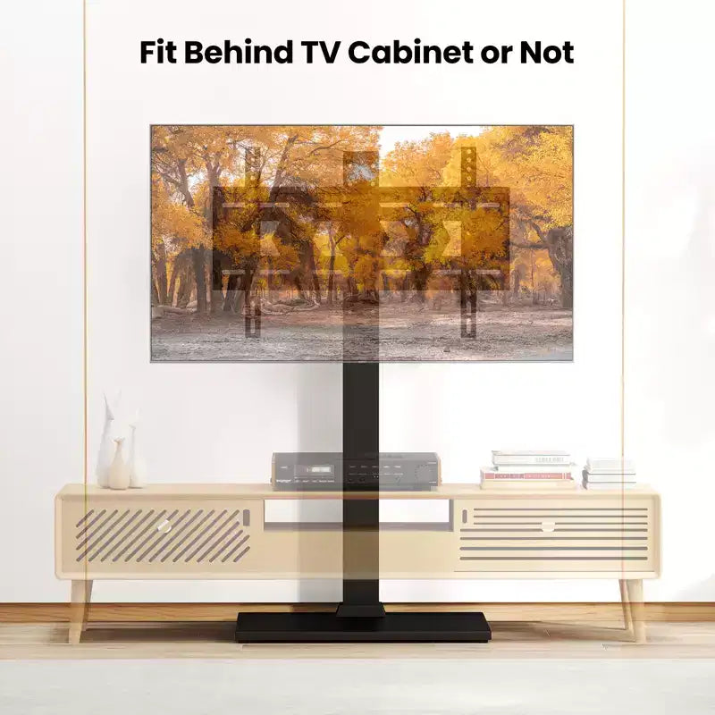 Costway Floor TV Stand Universal TV Stand for 32-70 Inch TVs up to 110 lbs Mount Stand