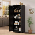 Double-door tall cabinet, compact and elegant without taking up much space, perfect for entryways, bedroom corners