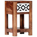 vidaXL Bedside Cabinet 11.8x11.8x19.6 Solid Acacia Wood