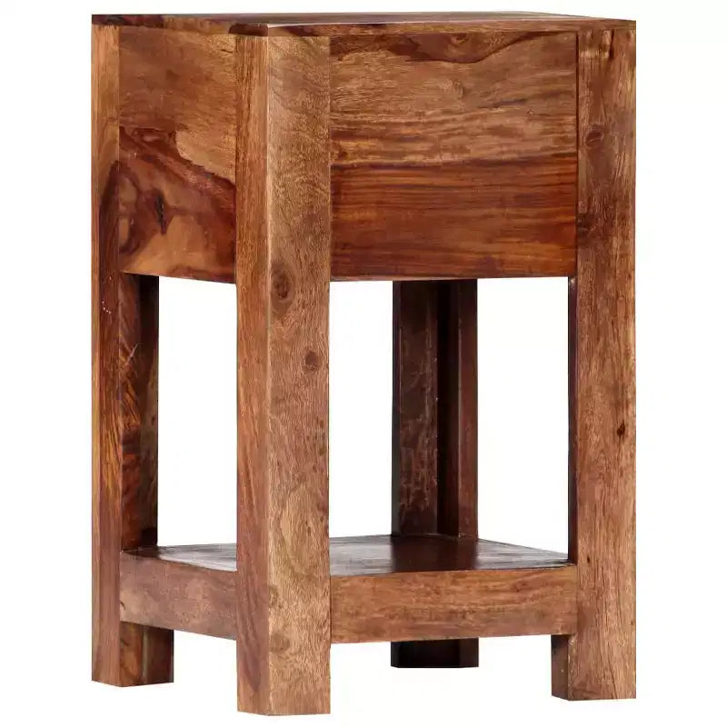 vidaXL Bedside Cabinet 11.8x11.8x19.6 Solid Acacia Wood