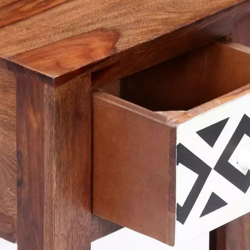 vidaXL Bedside Cabinet 11.8x11.8x19.6 Solid Acacia Wood