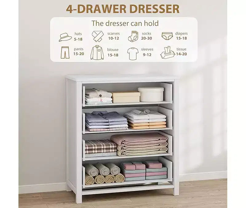 Dresser for Bedroom, Chest of Dressers Tall Dresser for Closet with Drawers Chest with Clothes Storage Cabinet, Drawer Organizer for Living Room