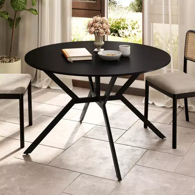Costway Folding Dining Table 47 Extendable Round Kitchen Table w/Drop Leaves for Home