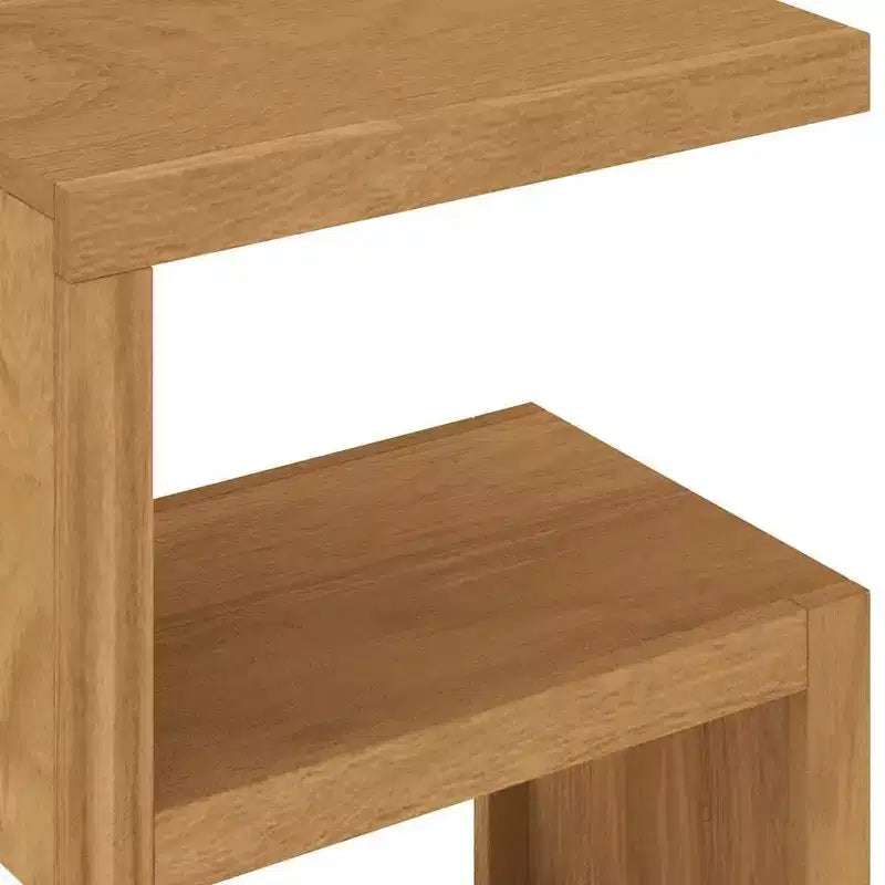 vidaXL Side Table 17.7x11.8x23.6 Solid Wood Teak