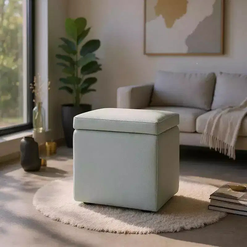 MAYEERTY Multi-Functional Storage Ottoman, Cushioned, Home Use