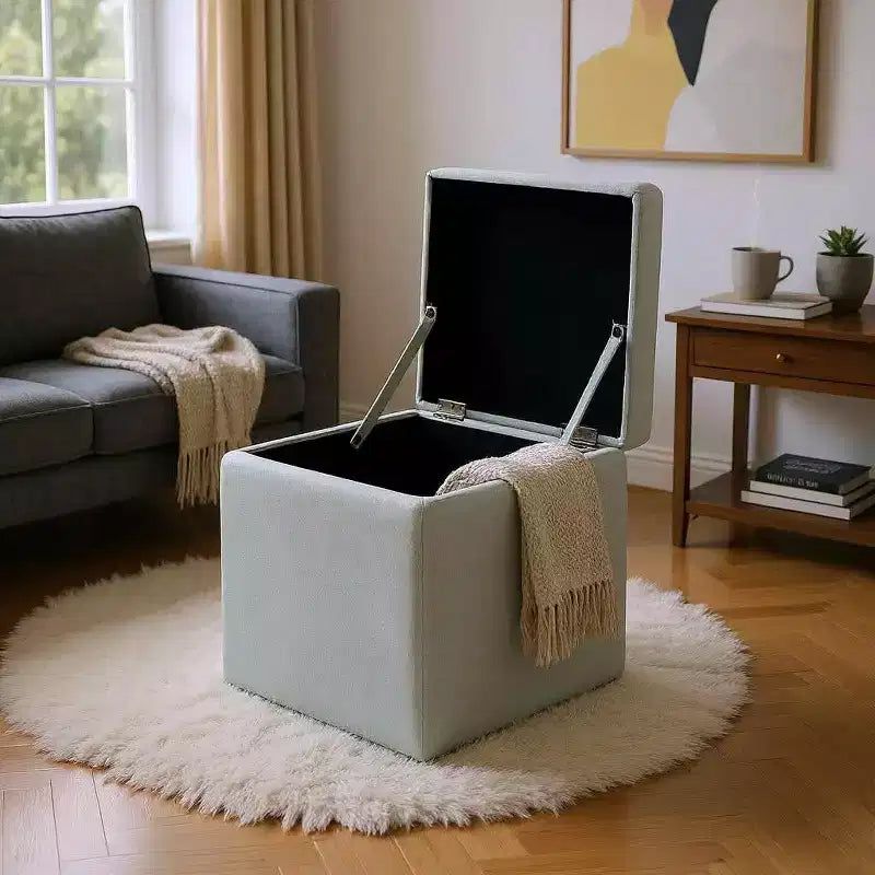 MAYEERTY Multi-Functional Storage Ottoman, Cushioned, Home Use