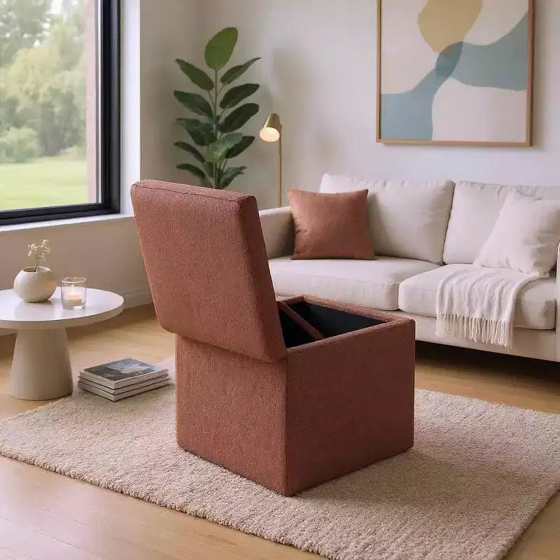 MAYEERTY Multi-Functional Storage Ottoman, Cushioned, Home Use